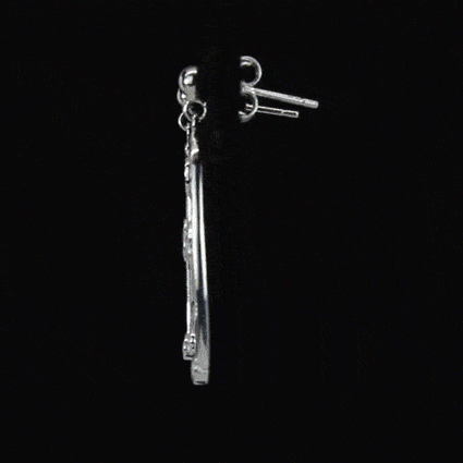 Charles Rennie Mackintosh Catherine Sterling Silver Earrings 360