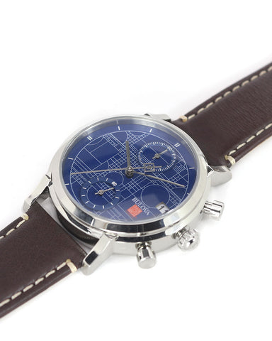 Frank Lloyd Wright Blueprint Chronograph Watch