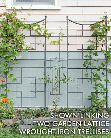 Garden Lattice Wrought Iron Trellis Center Link