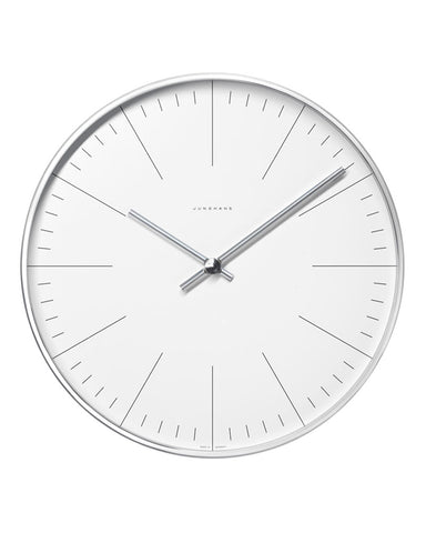 Max Bill Wall Clock - Index Lines 30cm