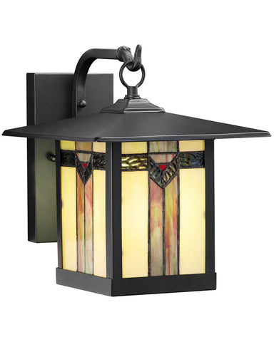 Mission Craftsman Stained Glass Wall Sconce Louis