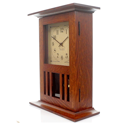 Amish Craftsman Mission Mantel Clock