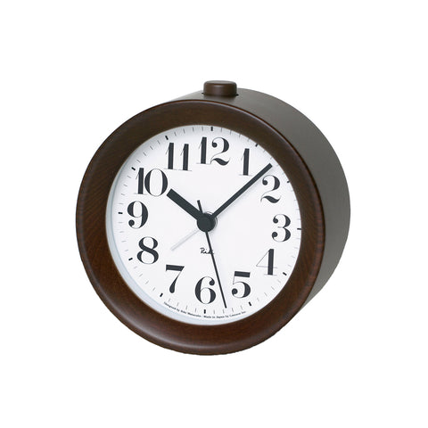 Lemnos Riki Alarm Clock Brown