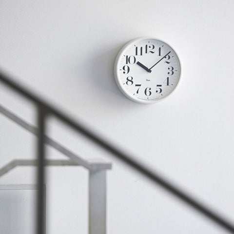 Lemnos Riki Steel Numbers Clock