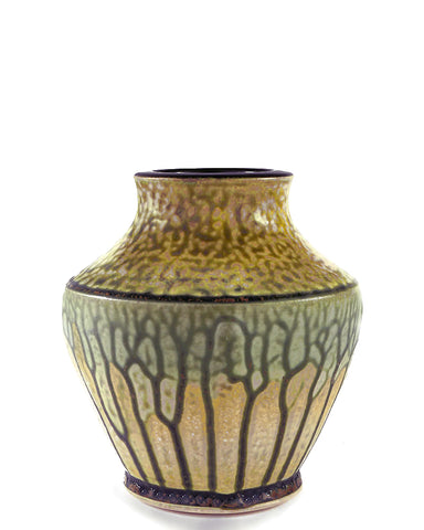 Stofan Pottery Ceramic Venetian Vase - Green Small