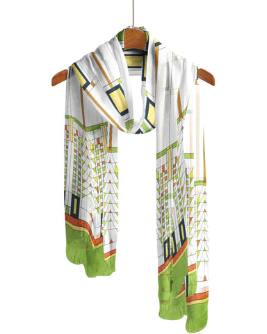 Frank Lloyd Wright Tree of Life Scarf Hanging