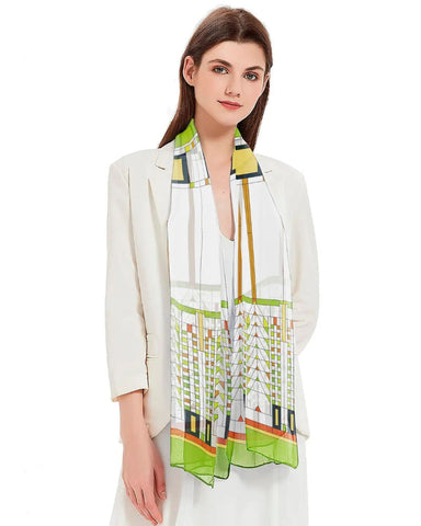 Frank Lloyd Wright Tree of Life Scarf Model