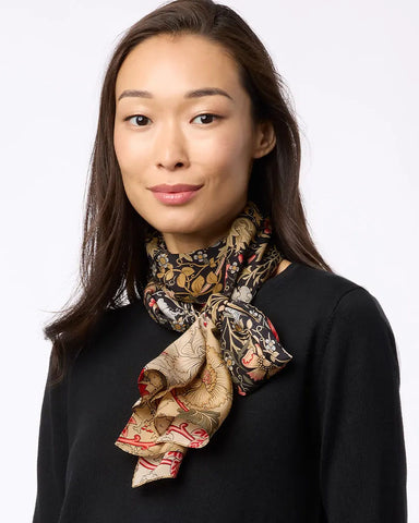William Morris Compton Crepe de Chine Silk Scarf
