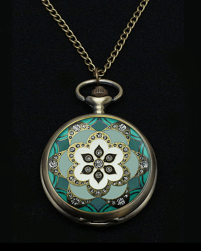 Pocket watch locket necklace store