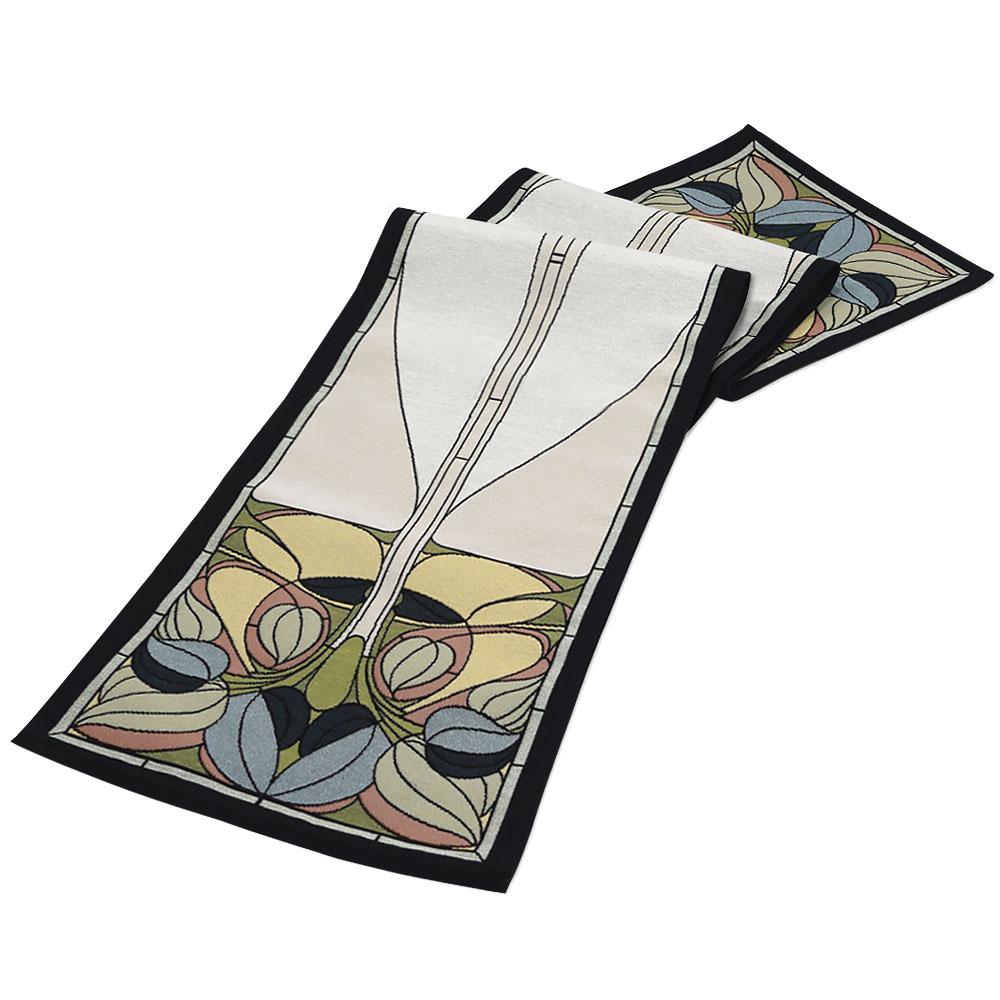 Arts & Crafts Art Nouveau Spring Floral Tapestry Table Runner ...