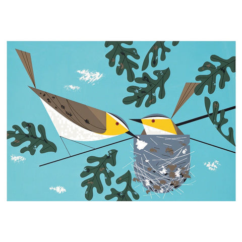 Charley Harper Nesting Instinct Boxed Notecards Eastern Meadowlark