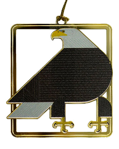 Charley Harper Brass Regal Eagle Ornament Adornment