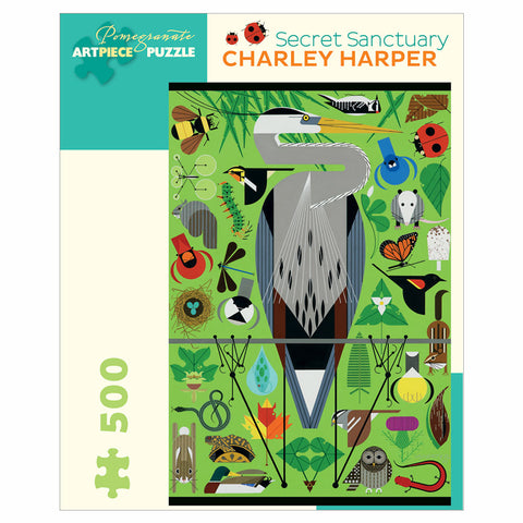 Charley Harper Secret Sanctuary 500 Piece Jigsaw Puzzle
