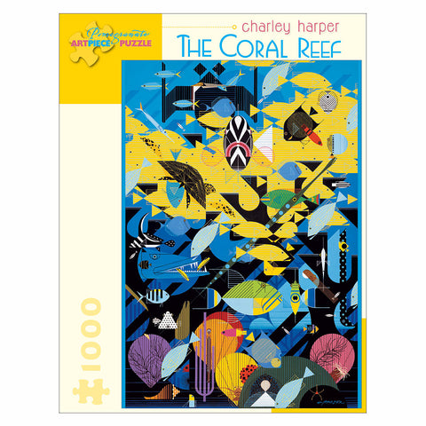 Charley Harper Coral Reef 1000 Piece Jigsaw Puzzle