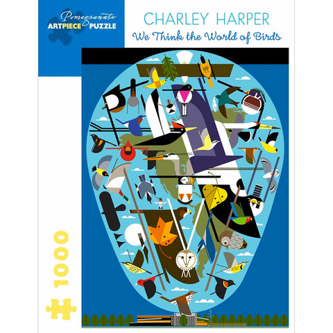 Charley Harper The World of Birds 1000 Piece Jigsaw Puzzle