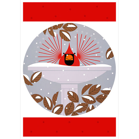 Charley Harper Cool Cardinals Holiday Card Assortment - B-r-r-r-r-rdbath
