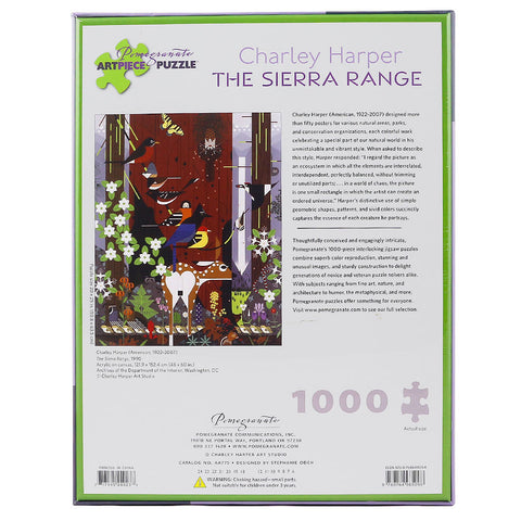 Charley Harper Sierra Range 1000 Piece Jigsaw Puzzle