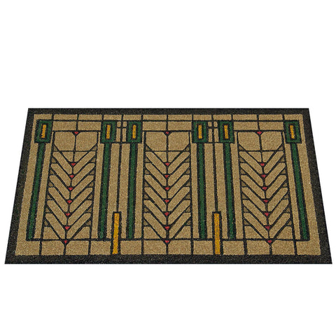 Frank Lloyd Wright Colored Tree of Life Doormat Perspective