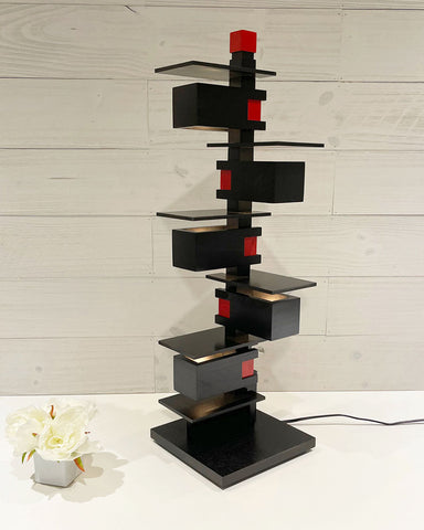 Frank Lloyd Wright Taliesin 3 Table Lamp - Black Stain