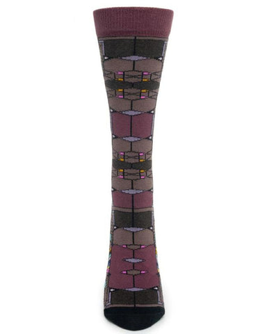 Frank Lloyd Wright Women's Robie Socks - Violet, front view
