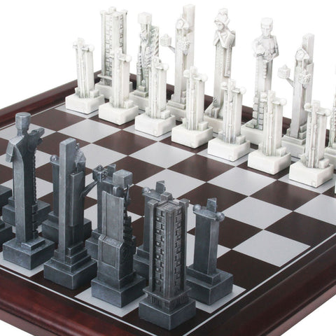 FLW Midway Gardens Chess Set and Board Inset