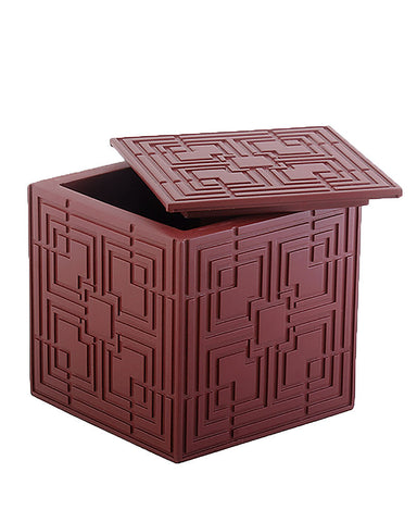 Frank Lloyd Wright Storer House Textile Block Trinket Box Open