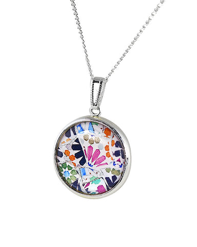 Gaudi Mosaic Pendant Necklace