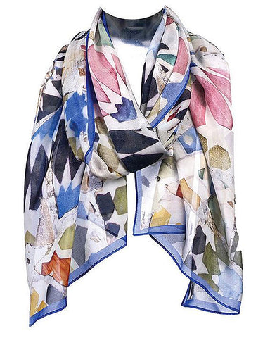 Gaudi Mosaic Chiffon Scarf