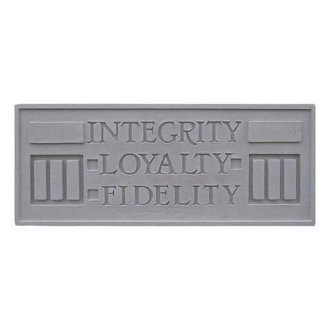 Frank Lloyd Wright Larkin Cast Stone Plaque - Integrity