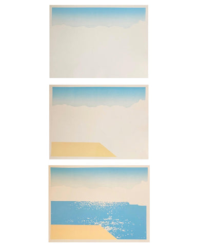 Laura Wilder Lake View II Limited Edition Matted Block Print Process