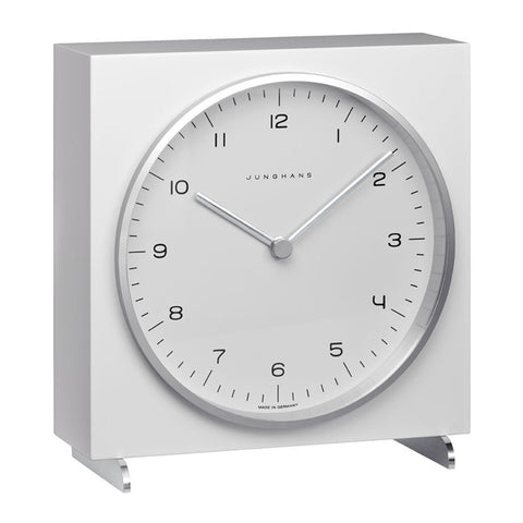 Max Bill Tischuhr Table Clock - Silver