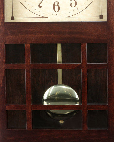 Amish Craftsman McCoy Mantel Clock - Brown Maple