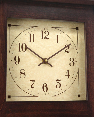 Amish Craftsman McCoy Mantel Clock - Brown Maple