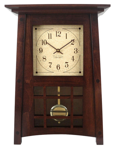 Amish Craftsman McCoy Mantel Clock - Brown Maple