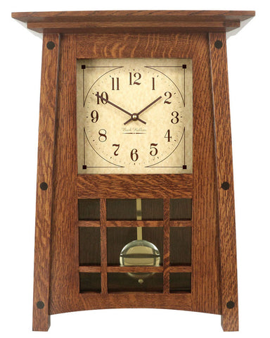 Amish Craftsman McCoy Mantel Clock - Quarter Sawn Oak