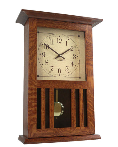 Amish Craftsman Mission Wall Clock