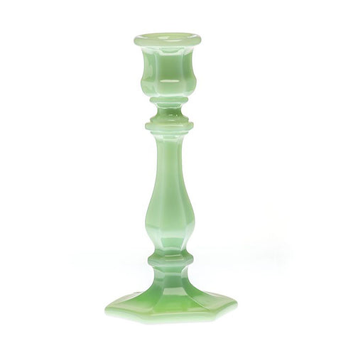 Mosser Glass 7.5" Candlestick in Jadeite