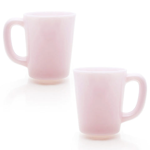 Mosser Glass Set of Two 9oz Mugs - Tuscan Pink