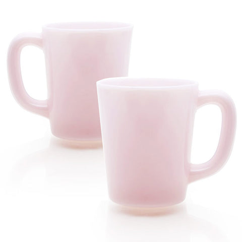 Mosser Glass Set of Two 9oz Mugs - Tuscan Pink