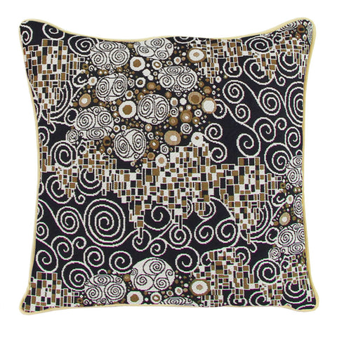 Signare Gustav Klimt The Kiss Tapestry Pillow, Front view