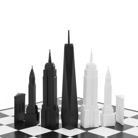 New York City Skyline Chess Set