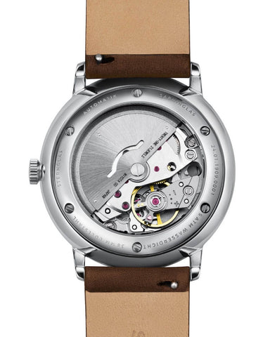 Sternglas Naos Automatic White / Brown Watch, Back view