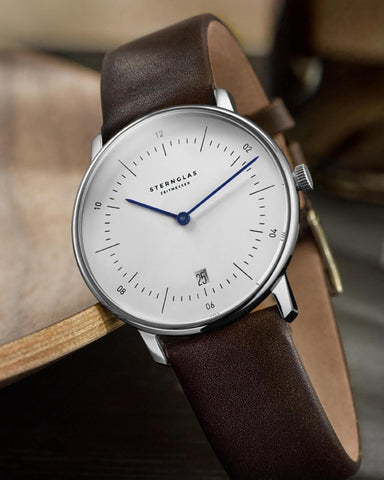 Sternglas Naos White / Brown Watch, style shot 2