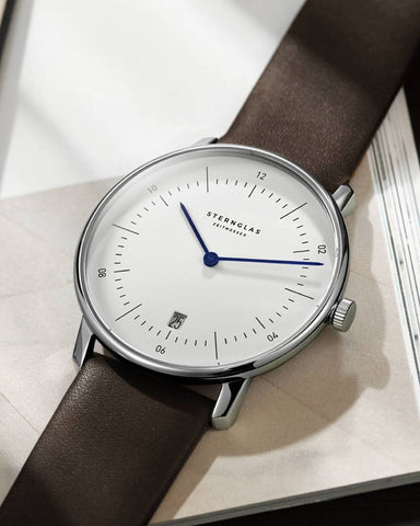 Sternglas Naos White / Brown Watch, style shot 1