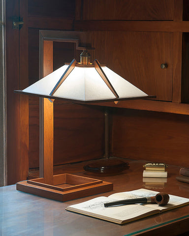 Frank Lloyd Wright Taliesin 1 Table Lamp - Cherry