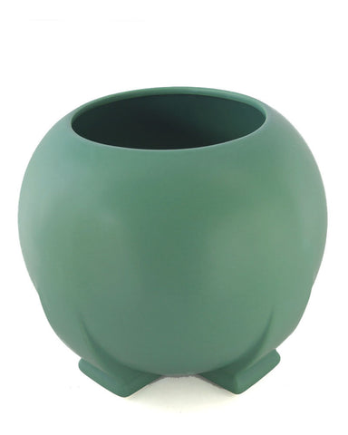 Teco Orb Vase - Green