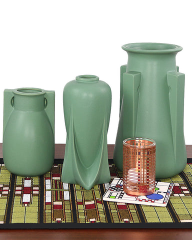 Teco Two Buttress Vase - Green