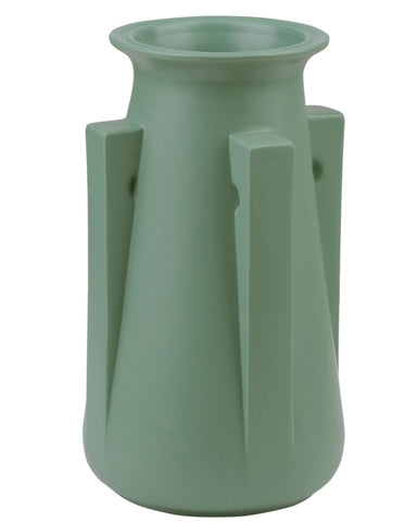 Teco Four Buttress Vase - Green