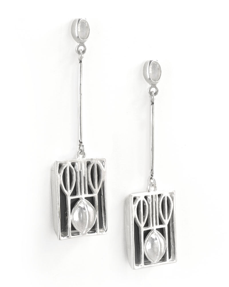 Fesch: plastic earrings, blackened - schmuckwerk-shop.de