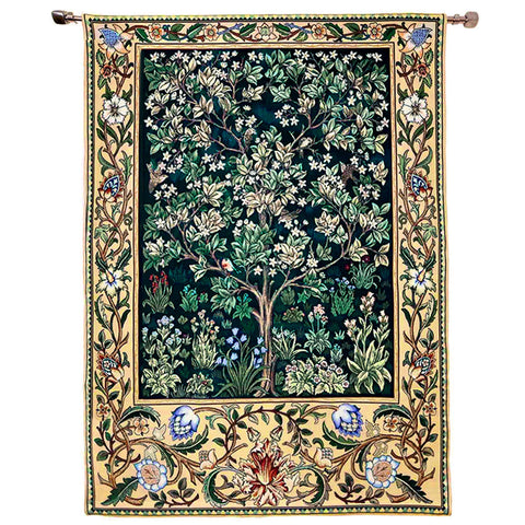 William Morris Tree of Life Hanging Tapestry - 55" x 41"